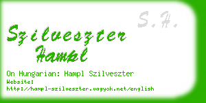 szilveszter hampl business card